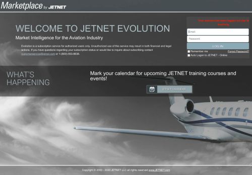 
                            4. Welcome to JETNET Evolution