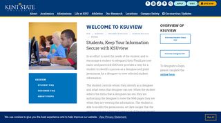 
                            2. Welcome to KSUview | Kent State University