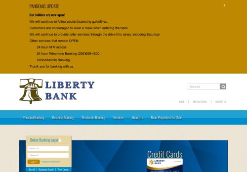 
                            8. Welcome to Liberty Bank