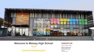 
                            11. Welcome to Massey High School, Auckland 09 831 0500