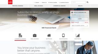 
                            7. Welcome to MB Financial Bank - MB Means Business