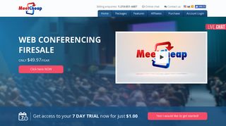 
                            6. Welcome To Meetcheap-Dynamic Video Conference Software