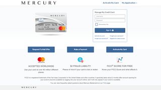 
                            4. Welcome to Mercury Mastercard®