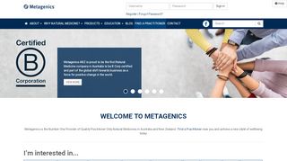 
                            3. Welcome to Metagenics | Metagenics -