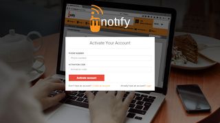 
                            2. Welcome to mNotify - Login