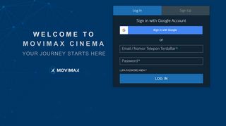 
                            1. WELCOME TO MOVIMAX, PLEASE LOGIN