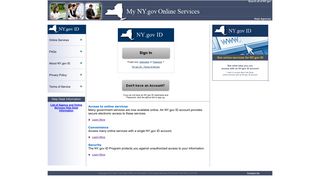 
                            2. Welcome to My NY.gov Online Services