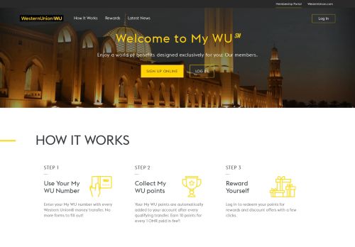 
                            5. Welcome to My WU   | Oman | Western Union®