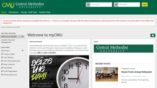 
                            6. Welcome to myCMU | Welcome to myCMU