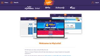 
                            8. Welcome to MyLotto!