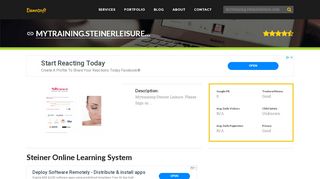 
                            2. Welcome to Mytraining.steinerleisure.com - Steiner Online Learning ...