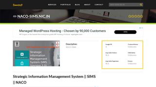 
                            7. Welcome to Naco-sims.nic.in - Strategic Information Management ...