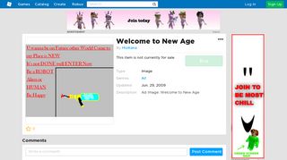 
                            5. Welcome to New Age - Roblox