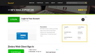 
                            6. Welcome to Nfv-mail.evpost.de - Zimbra Web Client Sign In