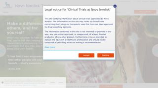 
                            6. Welcome to Novo Nordisk Trials