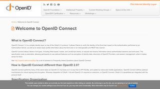 
                            2. Welcome to OpenID Connect – OpenID