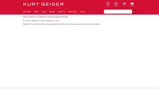 
                            7. Welcome to our Exclusive Online Store | Kurt Geiger