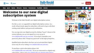 
                            4. Welcome to our new digital subscription system - Daily Herald