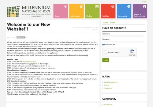 
                            3. Welcome to our New Website!!! | Millennium National School