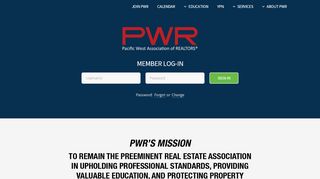 
                            11. Welcome to Pacific West Association of REALTORS®