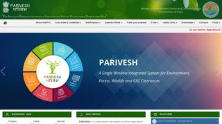 
                            7. Welcome to PARIVESH