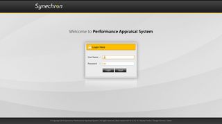 
                            4. Welcome to Performance Appraisal System - Synechron