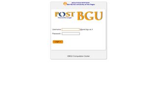 
                            10. welcome to POST.BGU - BGU Post Mail