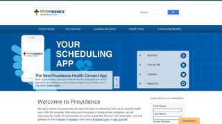 
                            1. Welcome to Providence | Providence Health and Services