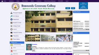 
                            2. Welcome to Ramananda Centenary College