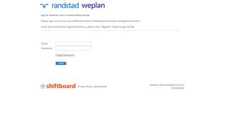 
                            3. Welcome to Randstad - English Language Site Shiftboard Login Page