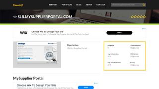 
                            8. Welcome to Slb.mysupplierportal.com - MySupplier Portal