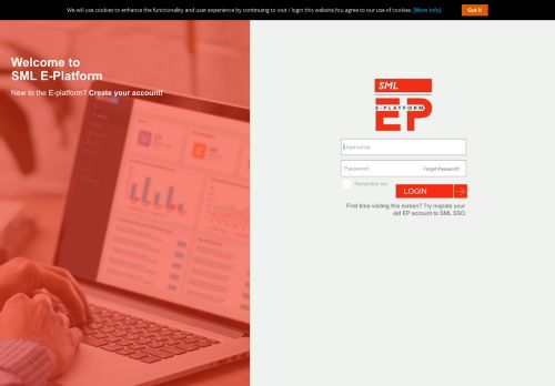 
                            4. Welcome to SML's E-Platform