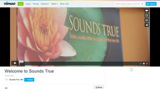 
                            8. Welcome to Sounds True on Vimeo