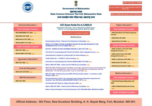 
                            3. Welcome to State Common Entrance Test Cell Maharashtra State ...