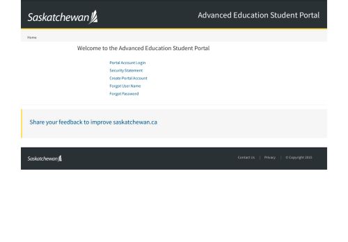 
                            9. Welcome to Student Portal - Government of Saskatchewan