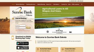 
                            8. Welcome to Sunrise Bank Dakota | Onida, South Dakota