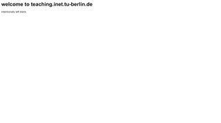 
                            5. welcome to teaching.inet.tu-berlin.de intentionally left blank.