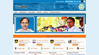 
                            4. Welcome to Telangana Portal