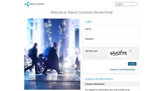 
                            3. Welcome to Telenor Connexion Service Portal