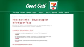 
                            12. Welcome to the 7-Eleven Supplier Information Page | 7-Eleven
