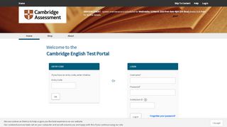 
                            4. Welcome to the Cambridge English Test Portal