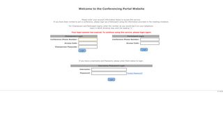 
                            11. Welcome to the Conferencing Portal Website