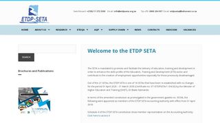 
                            4. Welcome to the ETDP SETA | ETDP SETA