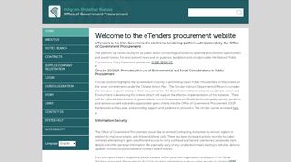 
                            1. Welcome to the eTenders procurement website