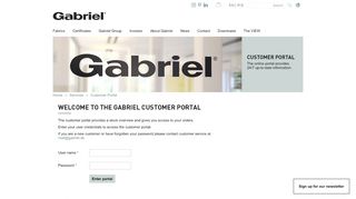 
                            9. Welcome to the Gabriel customer portal | Gabriel.dk