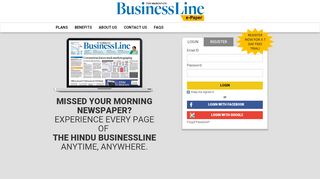 
                            2. Welcome To The Hindu BusinessLine