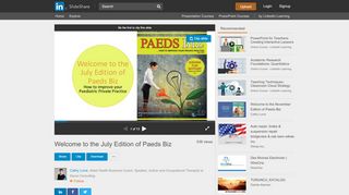 
                            8. Welcome to the July Edition of Paeds Biz - SlideShare