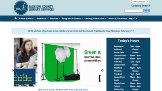 
                            11. Welcome to the Library - JCLS Homepage - JCLS at Jackson County ...