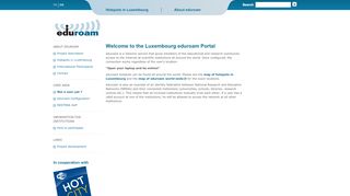 
                            7. Welcome to the Luxembourg eduroam Portal