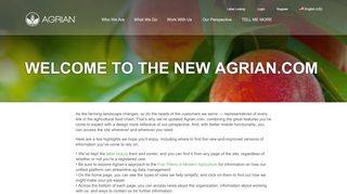 
                            7. Welcome to the New Agrian.com – Agrian